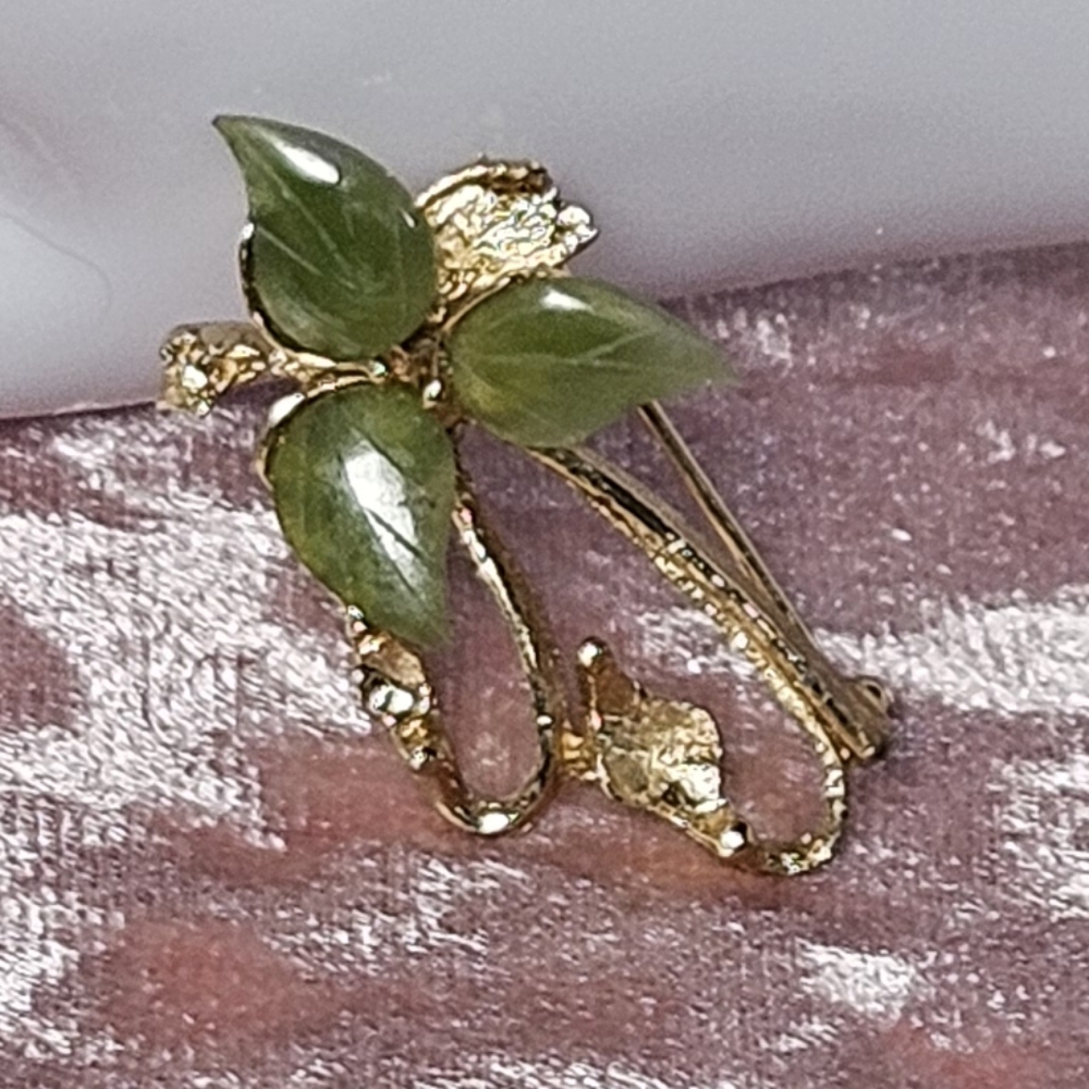 Swoboda Jade Brooch